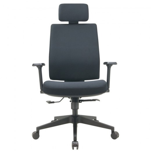 Fauteuil de bureau dossier tissu POSEIDON