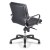 Fauteuil Manager cuir noir NATHAN