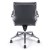 Fauteuil Manager cuir noir NATHAN