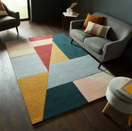 Tapis Pure Laine HEKLA Multicolore