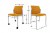 Lot de 2 Chaises sur Roulettes SWITCH Dossier Résille