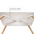 Table blanche pieds bois 120 x 60 cm