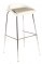 Lot de 2 Tabourets Hauts CROWN pieds chromés assise 77 cm