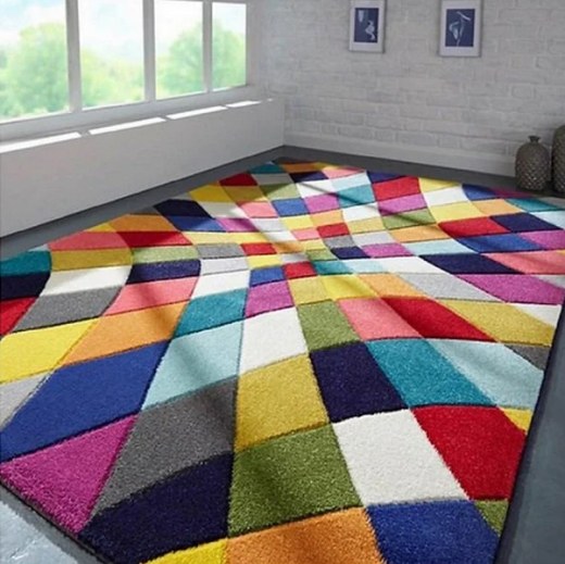 Tapis design en Polypropylène MIRAGE Multicolore